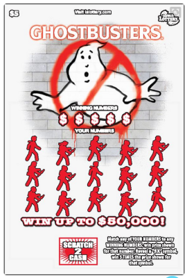 Ghostbusters lottery tickets