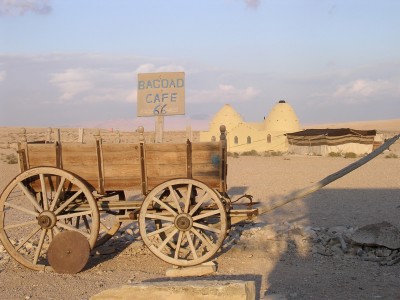 wagon at the Bagdad Cafe